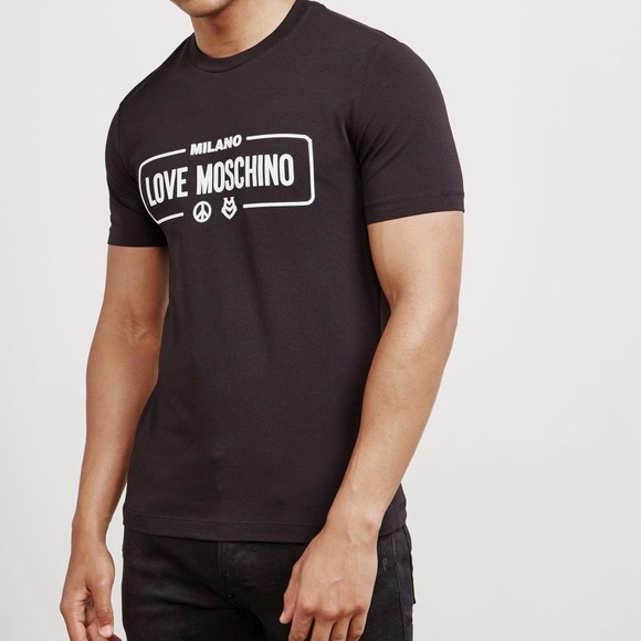 Love Moschino Black Short Sleeve Tee - Picture 1 of 7
